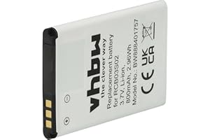 vhbw Akku kompatibel mit Swisstone BBM 300, BBM 320, BBM 400, BBM 310, BBM 320c Handy Smartphone Senioren Telefon (800mAh, 3,7V, Li-Ion)