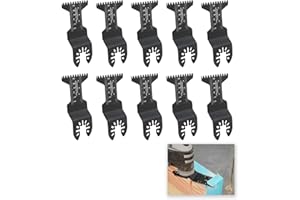 HUKNEQN Lames de scie multi-outils oscillantes larges et grossières compatibles avec les lames de scie à bois