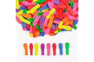 DazzJoy Wasserbomben Ballons für Poolspielzeug,200 Stück Mini Luftballons Bunt,Bunte Wasserbomben Luftballons,Ballons für Wasserspiele,Wasserschlacht,Wasserspielzeug Kinder