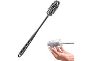 HEWJYDE FlaschenbüRste Lang,Flaschenreiniger BüRste,FlaschenbüRsten Silikon,Bottle Brush,SpüLbüRste Glasflasche Silikon KüChe FlaschenbüRste Schmaler Hals