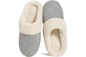 ULTRAIDEAS Kapcie damskie, pluszowe i wygodne, koralowe, polarowe, z pianki memory, wsuwane, do użytku wewnątrz