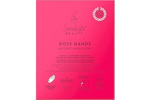 Seoulista Beauty Rosy Hands Instant Manicure – At Home Hand Mask Treatment – Soothe and Hydrate Dry Skin, Nails, Cuticles —Anti-Ageing With Vitamin C, Beeswax — Fade Dark Spots — Award-Winning