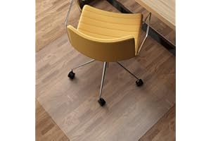 NATRKE Tapis protège-Sol pour Chaise de Bureau, Tapis pour Protection de sols durs Transparent PVC en Bois de Protection de Plancher pour Bureau à Domicile, sans BPA et sans phtalate 76x122cm(2.5'x4')