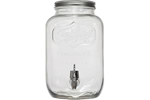 HOME DECO FACTORY Saveur et Degustation KV7169 FONTAINE, bevanda in vetro, 4 l, trasparente, 15 x 15 x 25,5 cm