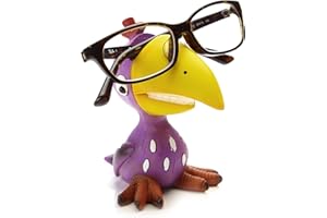 By Bers Brillenhalter Die_Vögel Design, handbemalt, Tier, echt lustig, aus Polyresin, für Spaßversteher und Junggebliebene Geschenk