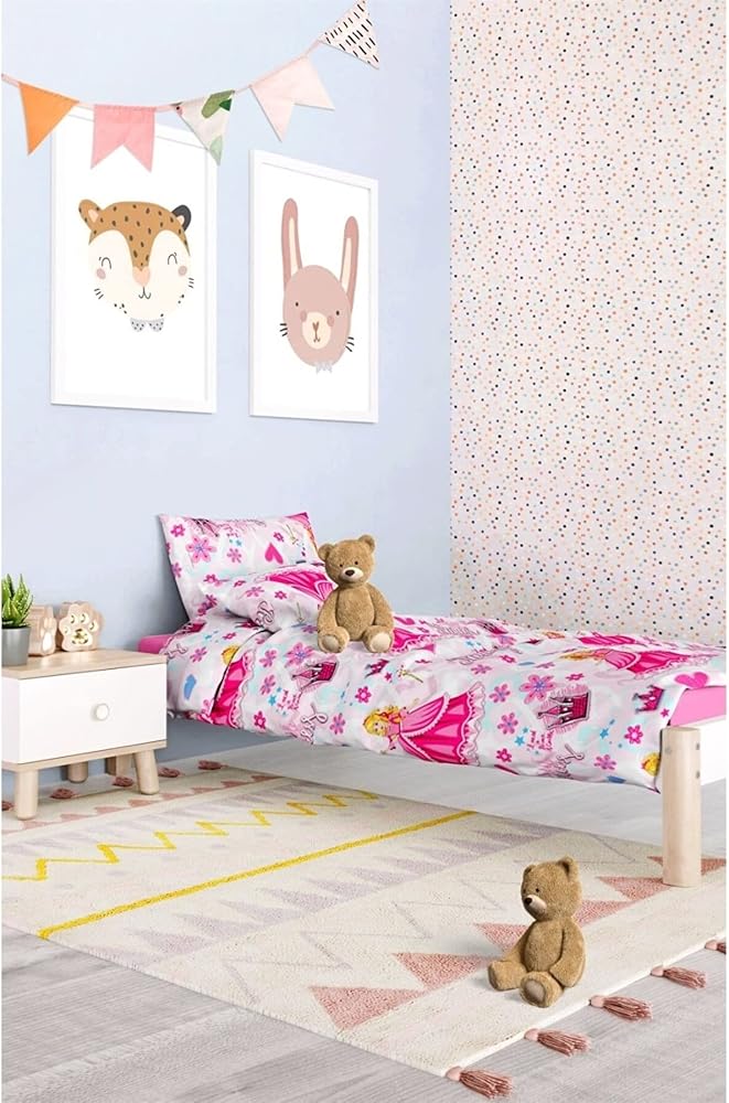 Mulberry Prenses Genç Nevresim Takımı 160 * 220- Pembe