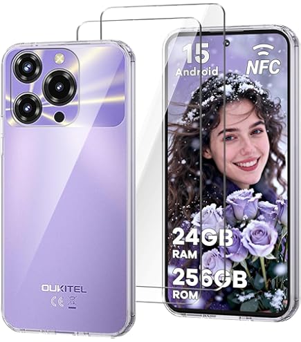 HuiYouMY Oukitel C61/Oukitel C61 Pro (6.88), morbido gel silicone custodia, ultra sottile trasparente custodia in TPU bumper custodia protettiva per Oukitel C61/Oukitel C61 Pro Cover Shell - Clear