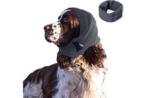 KASESSS Dog Ear Defenders, Dog Snood, Happy Hoodie for Dogs, High-Elastic Dog Snood Ear Protector, Ear Defenders for Dogs Warmer, Adjustable Dog Ear Muffs for Anxiety Relief and Calming Anti-Scaring