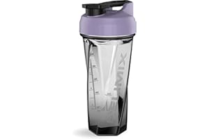 Helimix 2.0 Shaker do Białka z Wirującą Technologią Vortex 800 ml – Shaker do Odżywek, Koktajli Proteinowych i Smoothie – Bez Mieszadeł, Grudek i Baterii – Bezpieczny w Zmywarce i Wolny od BPA