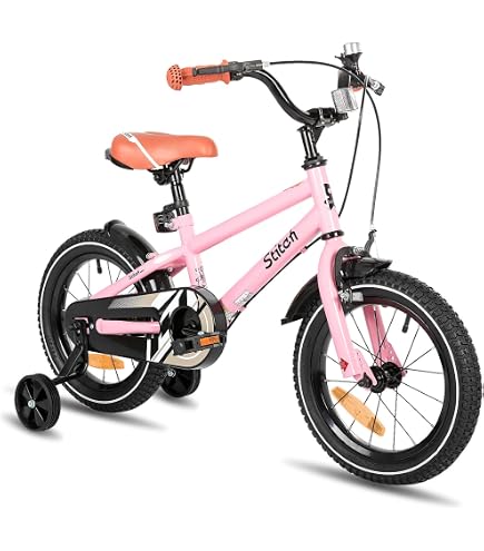 HILAND Vélo pour enfant, 16 , StVZO, pour garçons et enfants à partir de 4,5,6 ans, avec siège arrière/porte-bagages, roues stabilisatrices, frein à main et frein à rétropédalage, blanc HILAND Vélo pour enfant, 16 , StVZO, pour garçons et enfants à partir de 4,5,6 ans, avec siège arrière/porte-bagages, roues stabilisatrices, frein à main et frein à rétropédalage, blanc