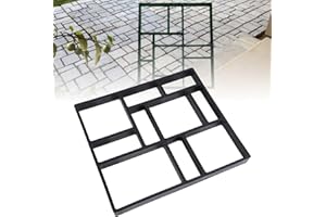 Greensen 45x40x4cm Stampo per Vialetto Giardino Stampo per Vialetto da Giardino Cassaforma per Pavimentazione con 10 Camere per Giardino Passerella Marciapiede