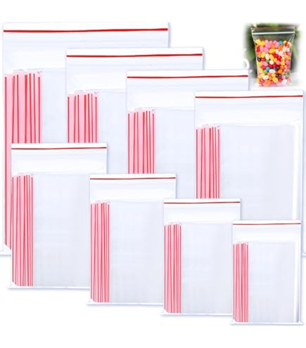 Buste Richiudibili Con Zip - 100 Pezzi Per Alimenti, Parti E Oggetti Piccoli - Foto 10