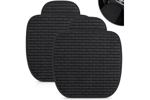 WIYETY Lot de 2 coussins de siège avant en lin pour sièges avant, antidérapants et résistants à l'usure