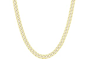 Roheafer Collar Cadena Cubana para Hombres Mujeres, Cadena de bordillo de 3.5mm/5mm 18K Gold Plated Stainless Steel Cuban Link Chain Italian Chain Boys Gift Jewelry 41-76 Inch