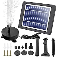 Forever Speed 3.5 Watt Solar Wasser Pumpe, LED Solar Teichpumpe Kit Solar Springbrunnen Pumpe für Garten,Teich, Fisch…