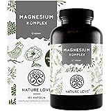 Magnesium Komplex - 400mg elementares Magnesium je Tagesdosis. Magnesiumcitrat, Magnesiumoxid, Magnesiumbisglycinat, Magnesiu