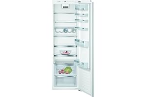 Bosch Hausgeräte KIR81AFE0 Serie 6 - Nevera empotrada (177,5 x 56 cm, nicho, 319 L, bisagra plana, fabricada en Alemania, VitaFresh plus 2 veces más frescura LED, iluminación uniforme