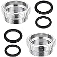 Faucet Adapter Kit, 2Pcs Faucet Adapters Thread Adapter for Male Thread M18 to M22 Sink Faucet Adapter for Aerators and Kitchen Bathroom Sink