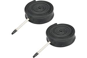 WEIYINGSI Chambre à Air 700×28/32c, Chambres à Air de Vélo de Route 700x28-32c avec Chambre à Air en Butyle Robuste de Qualité Supérieure avec Valve Presta de 60mm - Lot de 2