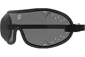 Kroop's Boogie Goggles - Lightweight Eye Protection for Active Lifestyles. Black/Tinted