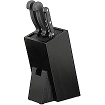 Relaxdays Portacoltelli In Bambù Con Setole - Per 6 Coltelli - Design Moderno E Igienico - Foto 4