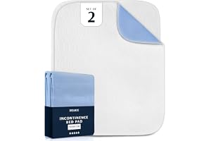 Dreamzie Madrass Protector 75 x 90 cm - Absorberande och vattentät - Tvättbart madrassöverdrag för inkontinens - Paket om 2
