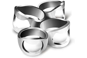 CZ Store Mini Apribottiglie ad Anello | 4 Pezzi : 20, 22, 24mm |✮✮GARANZIA A VITA✮✮- Apri Bottiglie Tappo a Corona - Acciaio inossidabile e Nichel -Apribottiglia Accessori Originali
