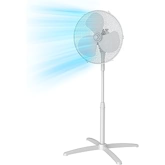 Ventilatore A Piantana Tristar VE-5952 - 30W, 3 Velocit&agrave;, Oscillante, Regolabile In Altezza