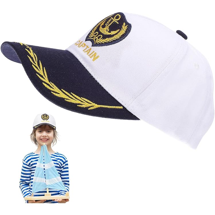 Kapitänsmütze Für Erwachsene – Verstellbar, Marineblau, Aus Polyester/Baumwolle – Perfekt Für Karneval, Halloween & Kostümpartys