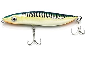EVERBAY DORADO Long Cast Sand Eel Fishing Lure-Artificial Hard Crankbait - Fishing Tackle, Spinning Life-Like Swimbait for Sea Trout, Sea Bass, Pollock, Salmon in Saltwater, Sinking – McSALTY