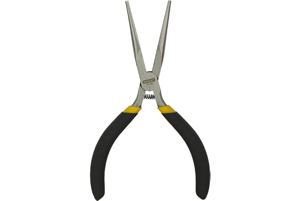 STANLEY 84-096-23 Needle Nose Miniature Plier-5'' (Yellow & Black)