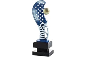 Art-Trophies TP445 Trofeo Sportivo Racchetta Paddle, Blu, 24 cm