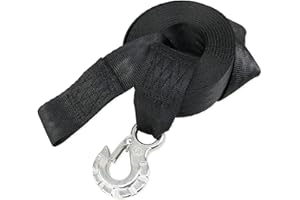 WavesRx Boat & Jet Ski Trailer Winch Strap Replacement | Winch Hook Strap for Trailer | Marine Grade SS 316 Alloy Premium PWC and Boat Straps | Safely Launch, Retrieve, and Transport Your Watercraft