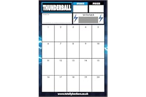 Totally Bonkers - Thunderball Fundraising Scratch Cards - 20 Square - A6 (148x105mm) - 10 Pack - TB0058 - Blind Card