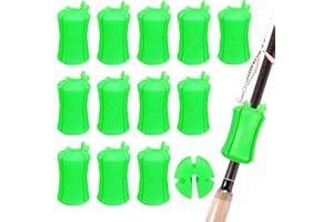 PLAPOT Angelrute Krawattenhalter,12 Stück Angelrute Schutz Befestigung Rutenhalter Fishing Rod Fixed Ball,Wiederverwendbare Rutenhalter Angelwerkzeug Angelzubehör