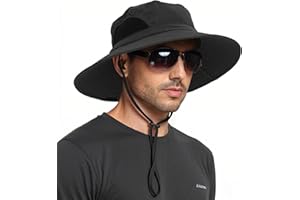 EINSKEY Wide Brim Sun Hat, UPF 50+ UV Protection Waterproof Packable Bucket Hat for Men & Women, Fishing Hiking Beach Garden
