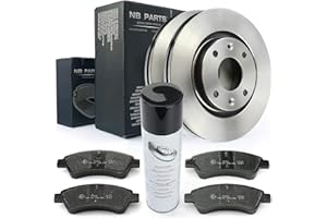 ‎NB PARTS Bremsen/Bremsscheiben + Bremsbeläge vorne + Bremsenreiniger NB PARTS GERMANY 10046378