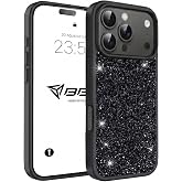 Babilden iPhone 17 Pro Max Luxury Sim Taşlı Telefon Kılıfı Parlak Glitter Premium Koruma