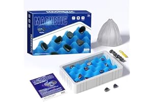 LMAZG Magnetisches Schachspiel – mit 20 magnetischen Schachfiguren, 1 Schwammschachbrett, 1 Seil, Desktop-Kampfspiele, Lernspielzeug für das Logiktraining, Eltern-Kind-Interaktion