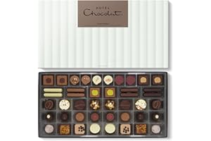 Hotel Chocolat Everything Luxe Box - 40 Milk, White and Dark Chocolates, 525g - Chocolate Gift Box for Birthday, Thank You, Anniversary
