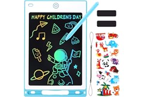 Januts LCD Writing Tablet 12 Inch Colourful Kids' Doodle & Scribble Boards Drawing Pad Graphic Tablet Educational Toddler Toys for 3 4 5 6 7 Year Old Boys Girls Stocking Fillers for Kids (Blue)