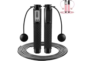 Aniuge Skipping Rope Cordless Jump Rope Adjustable Adult Non Slip Handle for Fitness Home Exercises Crossfit Fat Burning Workdout
