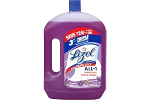 Lizol Disinfectant Surface & Floor Cleaner Liquid, Lavender - 2 Litre Suitable for All Floor Cleaner Mops Kills 99.9% Germs India's #1 Floor Cleaner