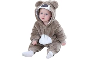 Doladola Capuchon de bébé unisexe Combinaison de style animal pour bébé Vêtements d'Halloween pour bébés