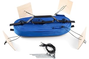 MARKO II VOLLEYBALL Kit Linee di Campo Beach Volley 16x8m x 4cm Allenamento Segnalettica Deliminatori di pallavolo 18x9