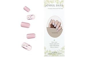 JOYFULDAYS JOYFUL DAYS Tiras de Uñas de Gel Semi-Curado, Autoadhesivas Pegatina de Esmalte de Uñas de Gel, Nail Wrap Incluye Lima y Palo (Lavender Flower)