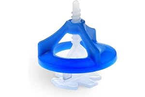 acerto 40723 Profesjonalny system poziomowania, zestaw 2 mm, 100-częściowy zestaw płytek do poziomowania, 50 kapturów i 50 kieszeni gwintowanych, pomoc w układaniu płytek z uchwytami dystansowymi (50