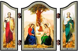 NKlaus 1409 Heilige Dreifaltigkeit christliche Ikone Svjataja Troica Reise Altar