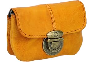 Gusti Gürteltasche Leder - Eskil Bauchtasche Leder Herren Damen für Festivals & Alltag, Hochwertige Hüfttasche Portemonnaie in Braun Vintage