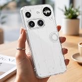 CaseOnn Nothing Phone (3) Kılıf Kamera Korumalı Darbe Emici Şeffaf Arka Kapak Tam Şeffaf [Nothing Phone (3) ile Uyumlu]